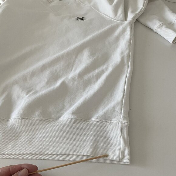 Maison Kitsune FOX HEAD PATCH CLASSIC SWEATSHIRT Men’s Size: XS White Flawed - Picture 10 of 12